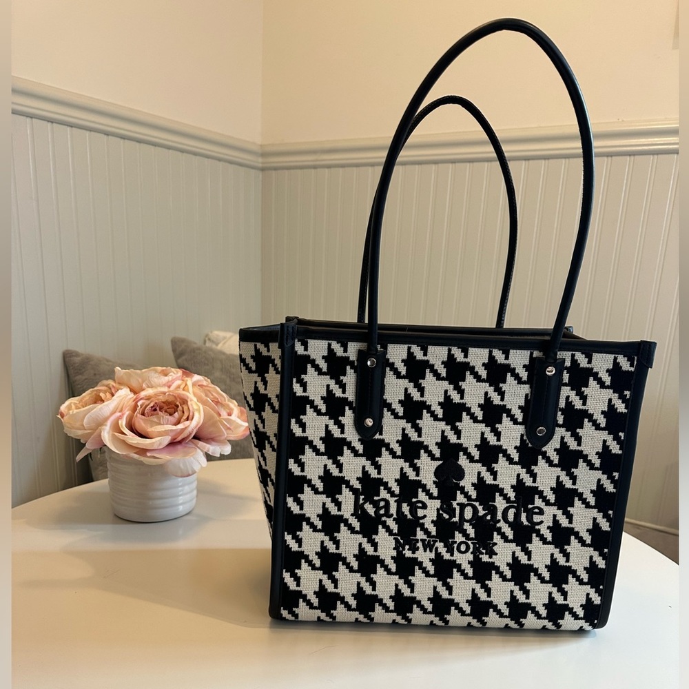Kate Spade Houndstooth Jacquard Tote